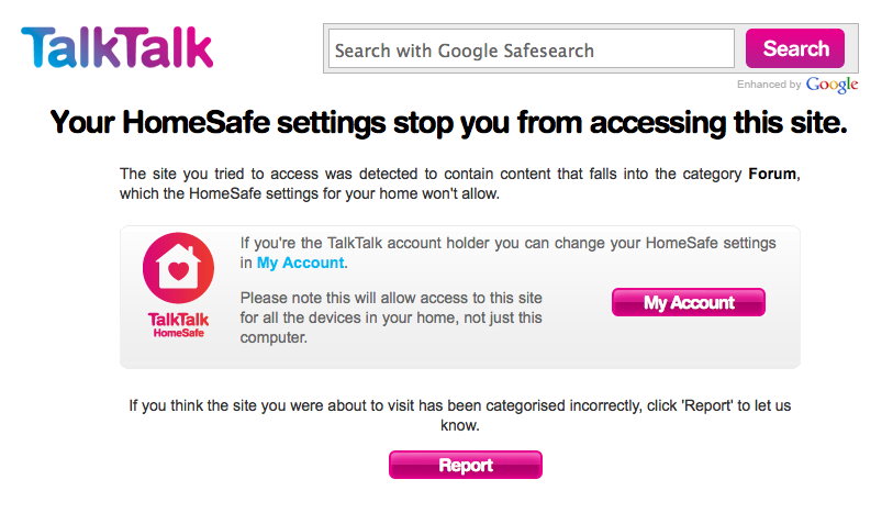HomeSafe TalkTalk