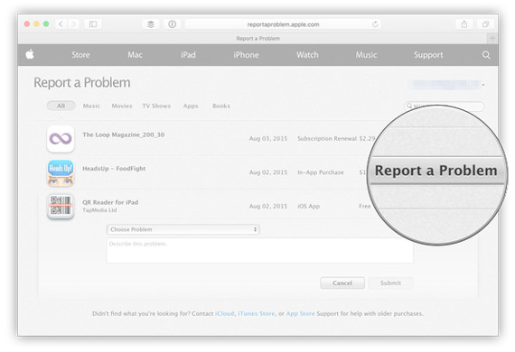 How to get a refund from Apple using iTunes - Step 4