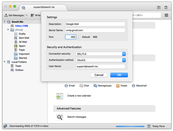 Configure Thunderbird to work with VPN - Step 4