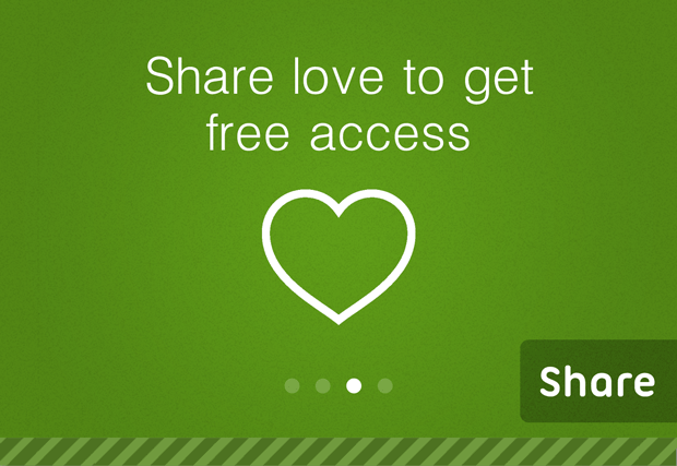 Share Your Love to get free access