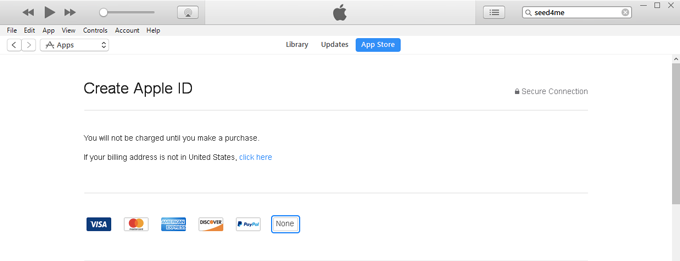 App Store - Change Country - Step 5